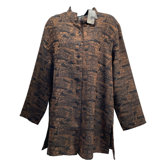 NWT Chico's Evening Glow Sara Jacket Copper Size 2 (L/12) - Picture 1 of 5